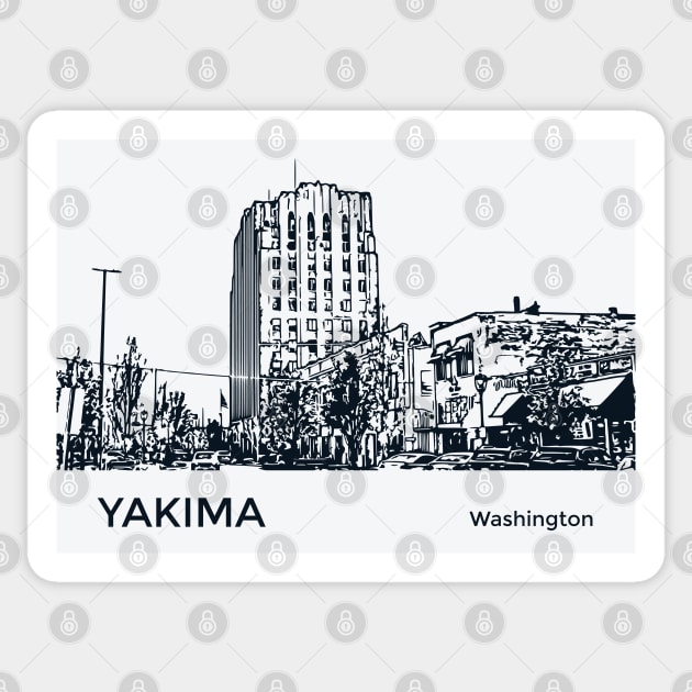 Yakima Washington Sticker by Lakeric